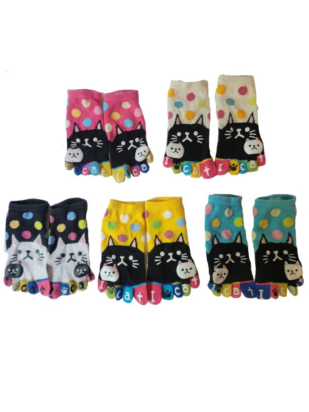 Cute Cat Toe-Socks